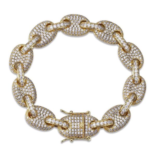 Luxury Coffee Bean Chain Bracelet